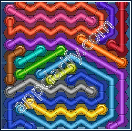 Pipe Lines: Hexa Size 12 Mania Level 147 Solution
