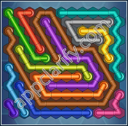 Pipe Lines: Hexa Size 12 Mania Level 15 Solution