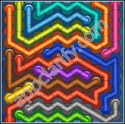 Pipe Lines: Hexa Size 12 Mania Level 16 Solution