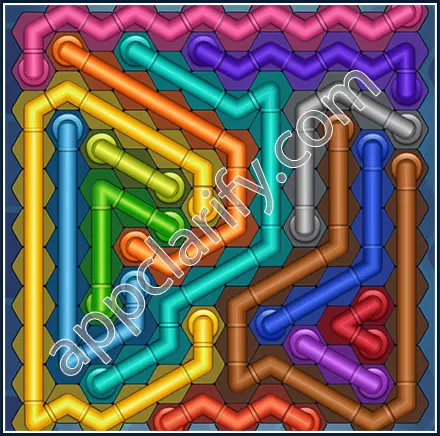 Pipe Lines: Hexa Size 12 Mania Level 17 Solution