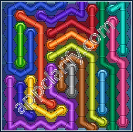 Pipe Lines: Hexa Size 12 Mania Level 18 Solution