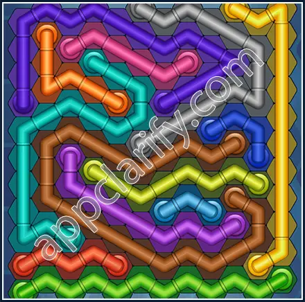 Pipe Lines: Hexa Size 12 Mania Level 19 Solution