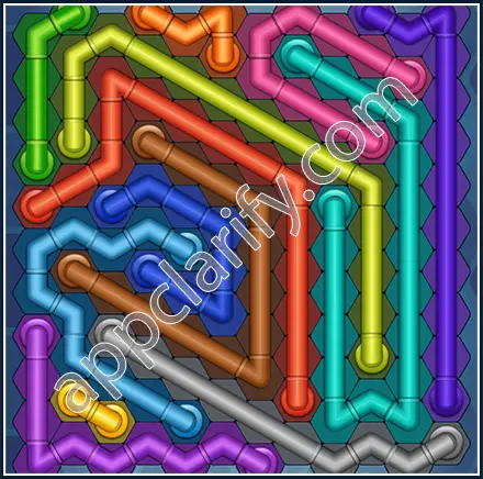 Pipe Lines: Hexa Size 12 Mania Level 24 Solution