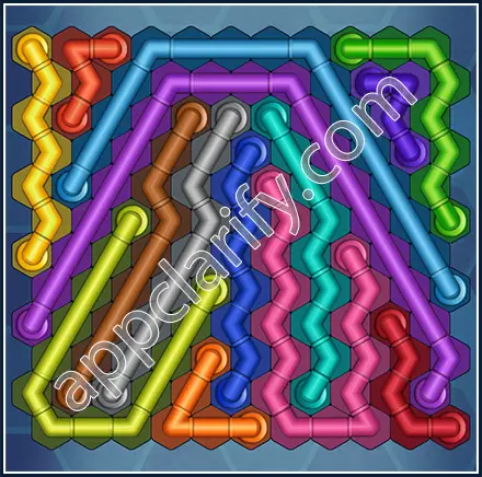Pipe Lines: Hexa Size 12 Mania Level 27 Solution