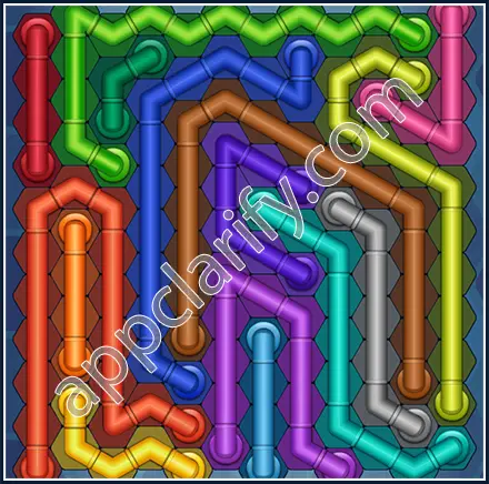 Pipe Lines: Hexa Size 12 Mania Level 33 Solution