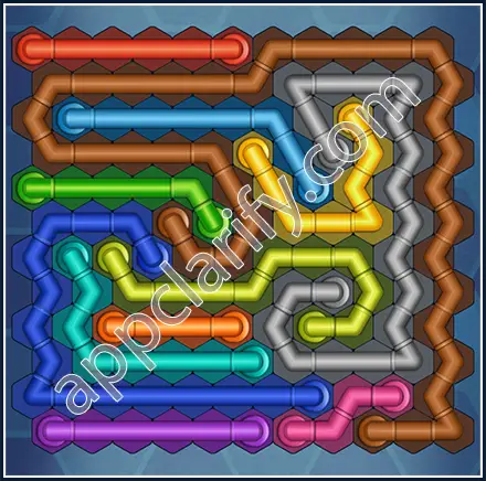 Pipe Lines: Hexa Size 12 Mania Level 35 Solution