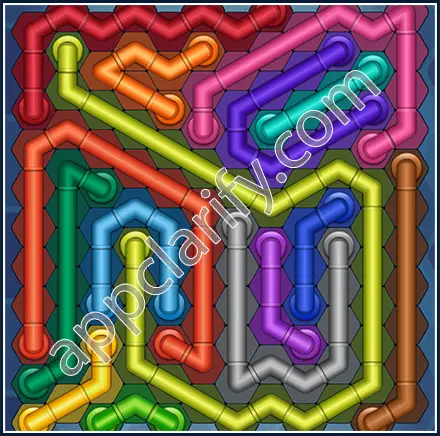 Pipe Lines: Hexa Size 12 Mania Level 38 Solution