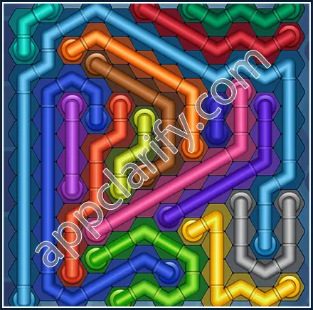 Pipe Lines: Hexa Size 12 Mania Level 48 Solution