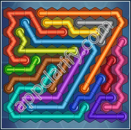 Pipe Lines: Hexa Size 12 Mania Level 51 Solution