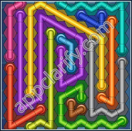 Pipe Lines: Hexa Size 12 Mania Level 61 Solution