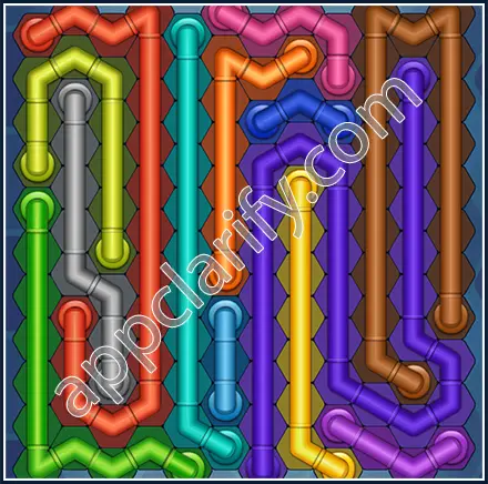Pipe Lines: Hexa Size 12 Mania Level 63 Solution