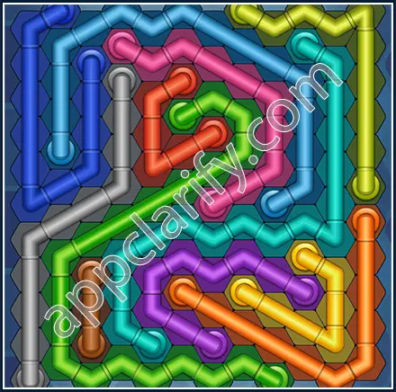 Pipe Lines: Hexa Size 12 Mania Level 68 Solution