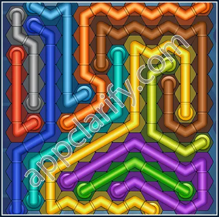 Pipe Lines: Hexa Size 12 Mania Level 69 Solution