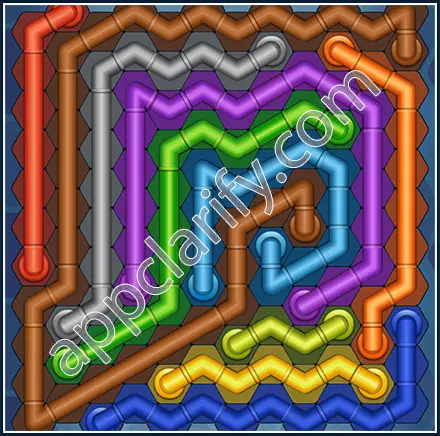 Pipe Lines: Hexa Size 12 Mania Level 78 Solution