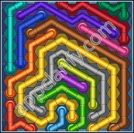 Pipe Lines: Hexa Size 12 Mania Level 82 Solution