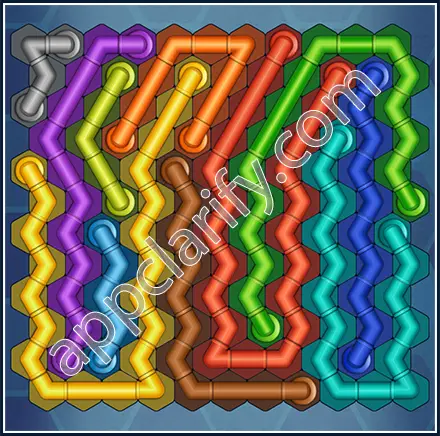 Pipe Lines: Hexa Size 12 Mania Level 96 Solution