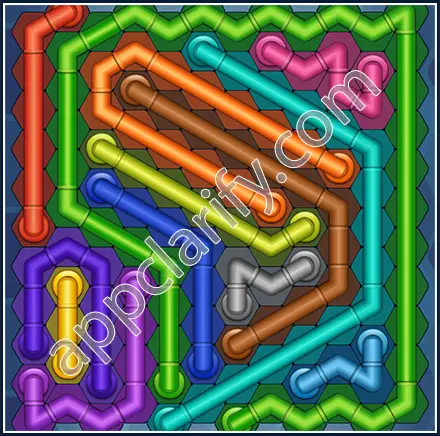 Pipe Lines: Hexa Size 12 Mania Level 99 Solution