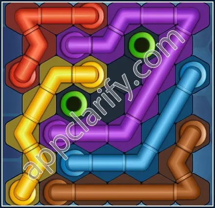Pipe Lines: Hexa Size 7 Mania Level 11 Solution