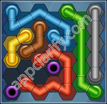 Pipe Lines: Hexa Size 7 Mania Level 23 Solution