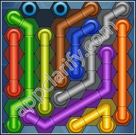 Pipe Lines: Hexa Size 8 Mania Level 10 Solution