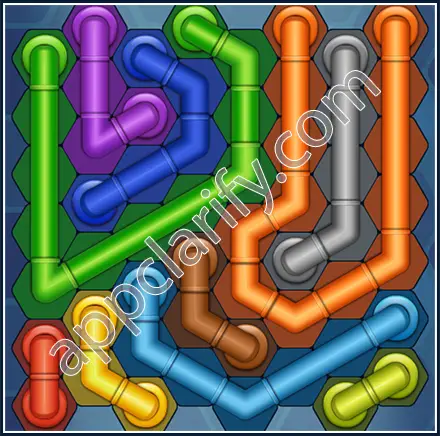 Pipe Lines: Hexa Size 8 Mania Level 11 Solution