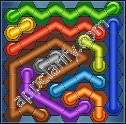 Pipe Lines: Hexa Size 8 Mania Level 17 Solution