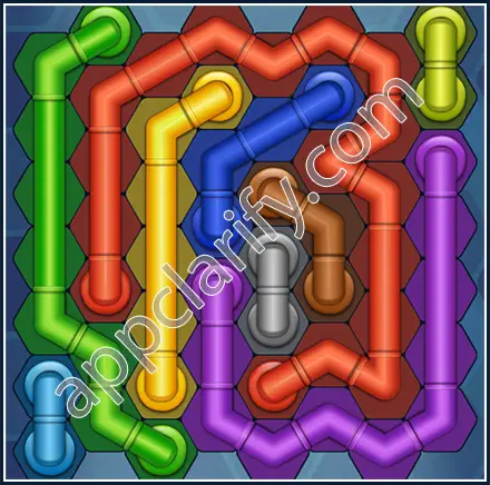 Pipe Lines: Hexa Size 8 Mania Level 21 Solution