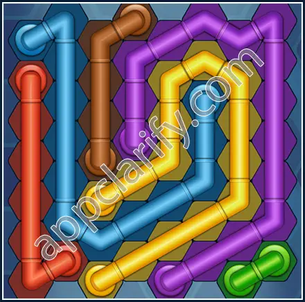 Pipe Lines: Hexa Size 8 Mania Level 35 Solution