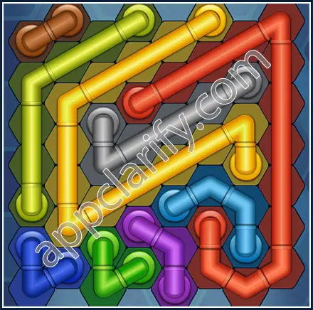 Pipe Lines: Hexa Size 8 Mania Level 77 Solution