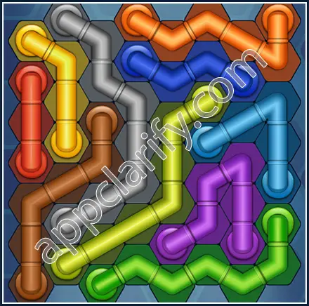 Pipe Lines: Hexa Size 8 Mania Level 99 Solution