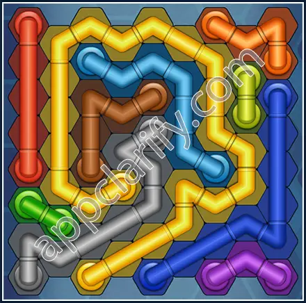 Pipe Lines: Hexa Size 9 Mania Level 111 Solution