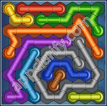 Pipe Lines: Hexa Size 9 Mania Level 114 Solution