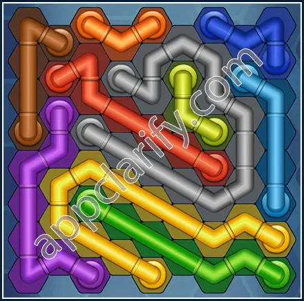 Pipe Lines: Hexa Size 9 Mania Level 116 Solution