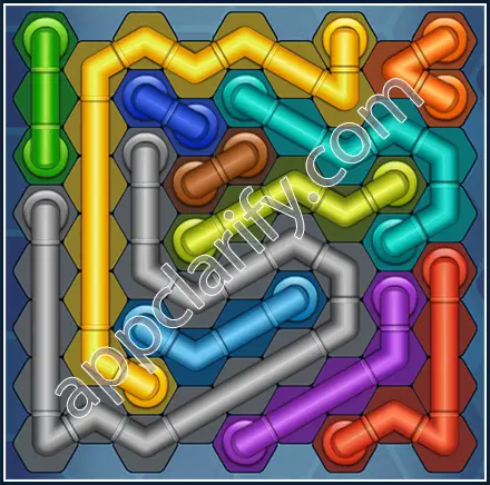 Pipe Lines: Hexa Size 9 Mania Level 125 Solution
