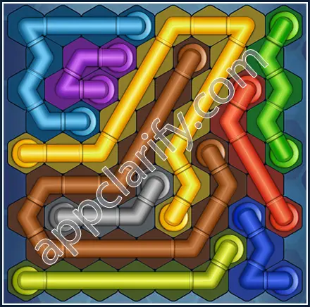 Pipe Lines: Hexa Size 9 Mania Level 138 Solution