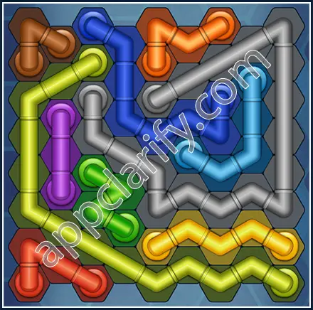 Pipe Lines: Hexa Size 9 Mania Level 140 Solution