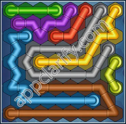 Pipe Lines: Hexa Size 9 Mania Level 143 Solution
