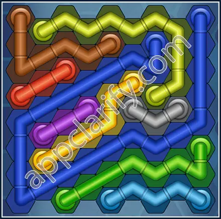 Pipe Lines: Hexa Size 9 Mania Level 144 Solution