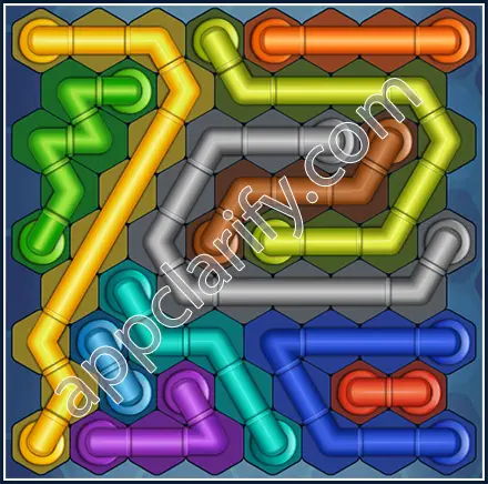 Pipe Lines: Hexa Size 9 Mania Level 148 Solution