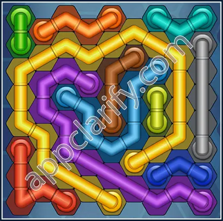 Pipe Lines: Hexa Size 9 Mania Level 149 Solution