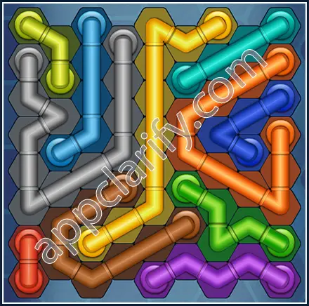 Pipe Lines: Hexa Size 9 Mania Level 20 Solution