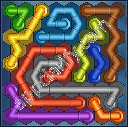 Pipe Lines: Hexa Size 9 Mania Level 28 Solution