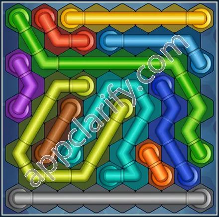 Pipe Lines: Hexa Size 9 Mania Level 34 Solution