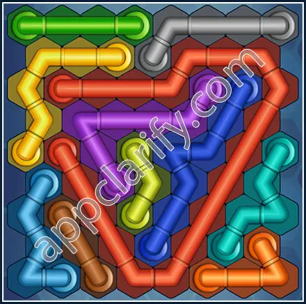 Pipe Lines: Hexa Size 9 Mania Level 58 Solution