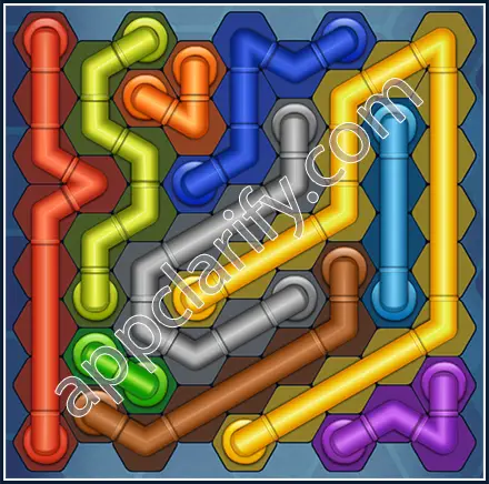 Pipe Lines: Hexa Size 9 Mania Level 59 Solution