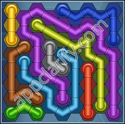 Pipe Lines: Hexa Size 9 Mania Level 73 Solution