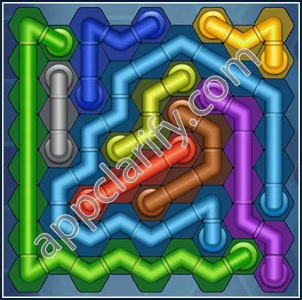 Pipe Lines: Hexa Size 9 Mania Level 79 Solution