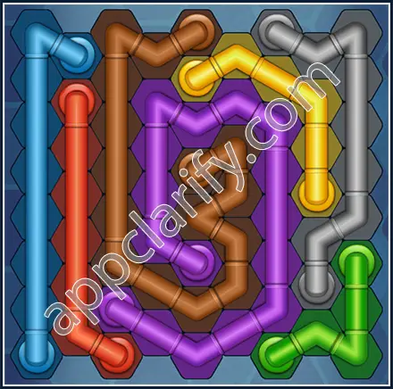 Pipe Lines: Hexa Size 9 Mania Level 87 Solution