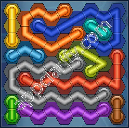 Pipe Lines: Hexa Size 9 Mania Level 92 Solution