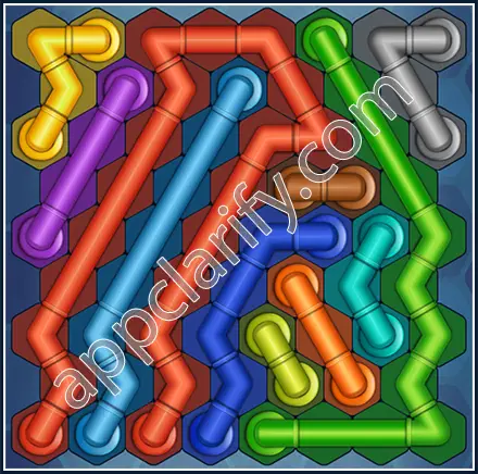 Pipe Lines: Hexa Size 9 Mania Level 95 Solution